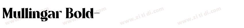 Mullingar Bold字体转换